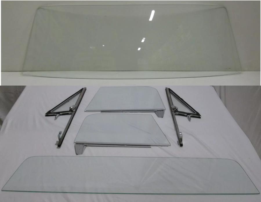 1967-1972 Chevrolet / GMC Pickup Complete Glass Package Post Assembled Side Glass Set Large Back Glass CG-CVY-67-72-PU-B-SSAP