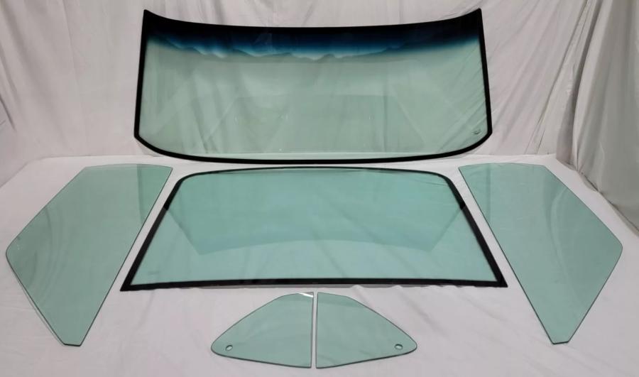 1969 Ford Mustang 2 Door Hardtop Fastback Complete Flush Mount Glass Package (Jan-Oct) CG-MSTG-69-FB-GLUE-NM