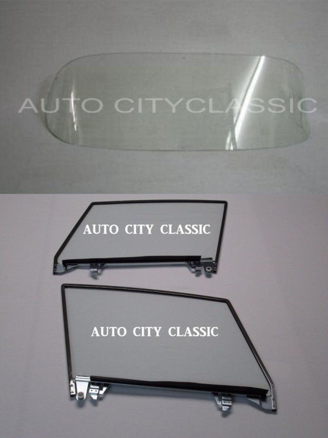 1956-1962 Chevrolet Corvette Coupe Complete Glass Package with Assembled Door Glass CG-VET-56-62-SSA