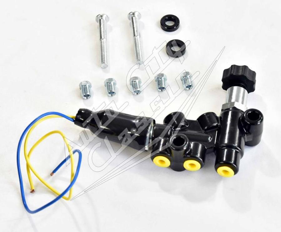 Master Cylinder Universal Proportioning Valve for Dual Bowl- 2 Inlets / 3 Outlets 260-11179