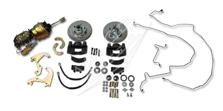 1955-1957 Chevrolet Passenger Cars Original Wheel Complete Disc Brake Conversion Kit 5557OWKCMP