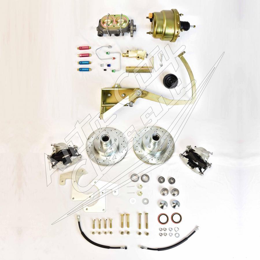 1955 - 1959 Chevrolet Pickup Complete Power Disc Brake Conversion Kit with Pedal