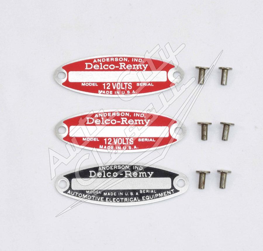 1958 Chevrolet Delco-Remy Detailing Tags