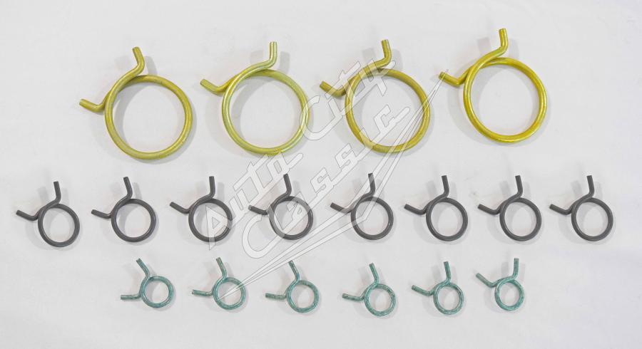 58 Chevrolet Passenger Cars Hose Clamp Set for Radiator and Heater
