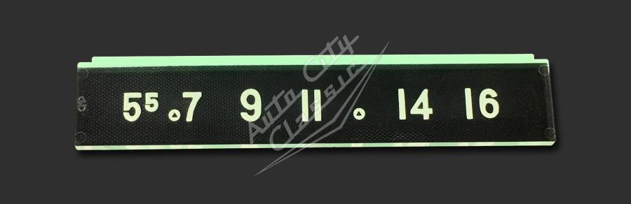 58 Chevrolet Passenger Cars Radio Lens Face Plate