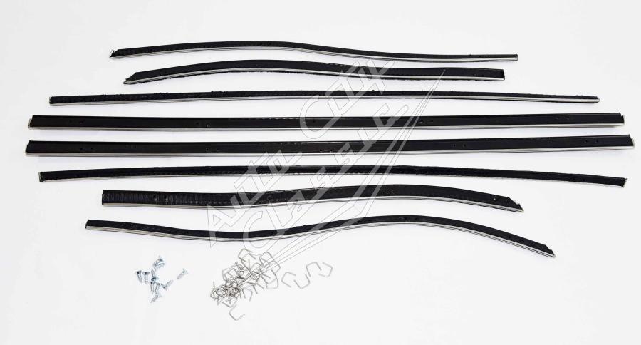 58 Chevrolet / Pontiac Convertible Window Weatherstrip Fuzzy Kit