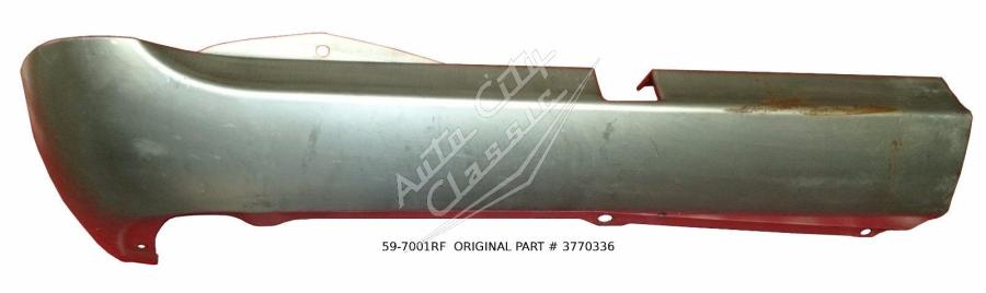 1959 Chevrolet Right Front Bumper Valance Pan 59-7001RF