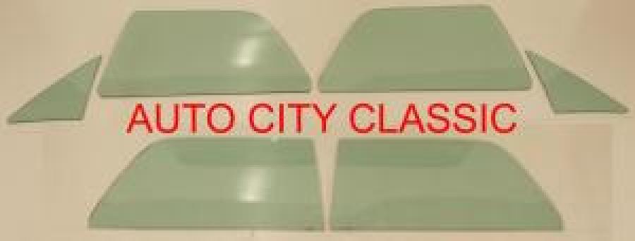 1963-1964 Ford Galaxie 4 Door Hardtop 57B, 57C Side Glass Set 634GAL4HTSS