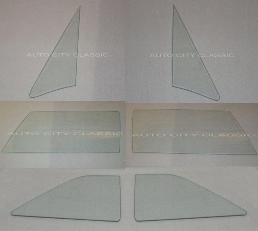 1965-1966 Ford and Mercury Convertible Side Glass Set 6566CONVSS