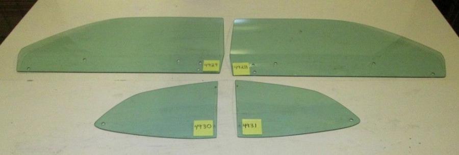 1971-1972 Dodge Dart / 1970-1972 Plymouth Valiant 2 Door Hardtop Side Glass Set DPSS