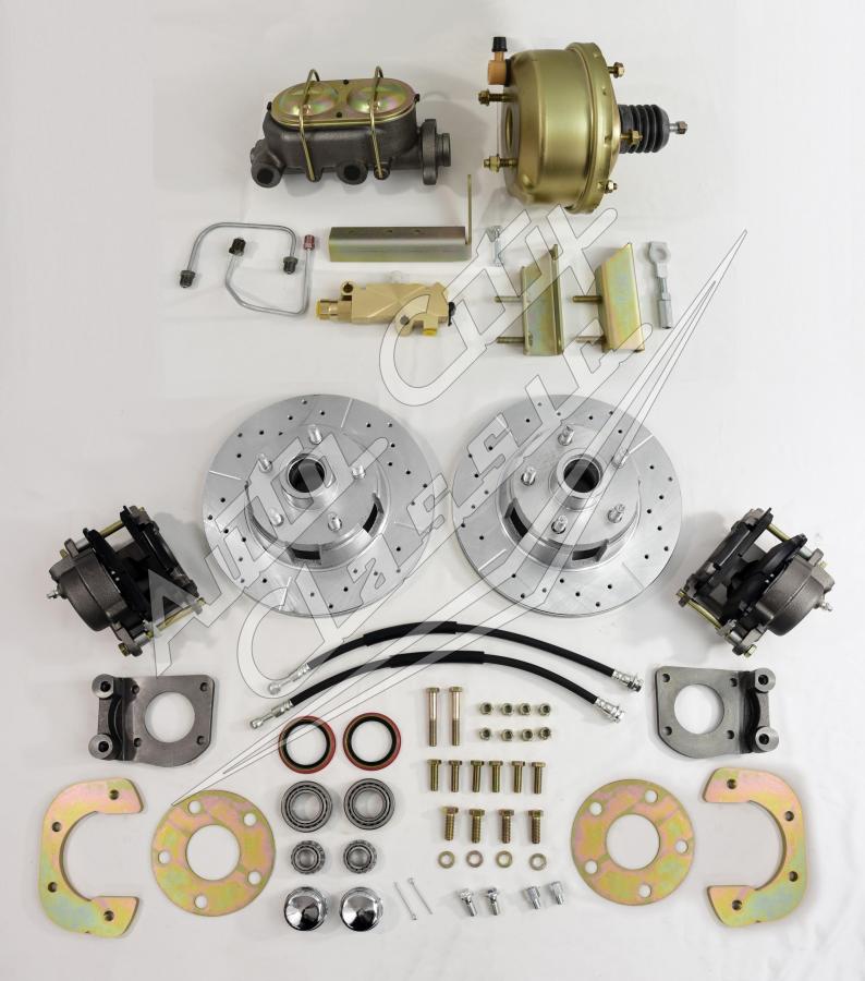 1964-1966 Ford Mustang V8 Complete Front Disc Brake Conversion Kit- Gold