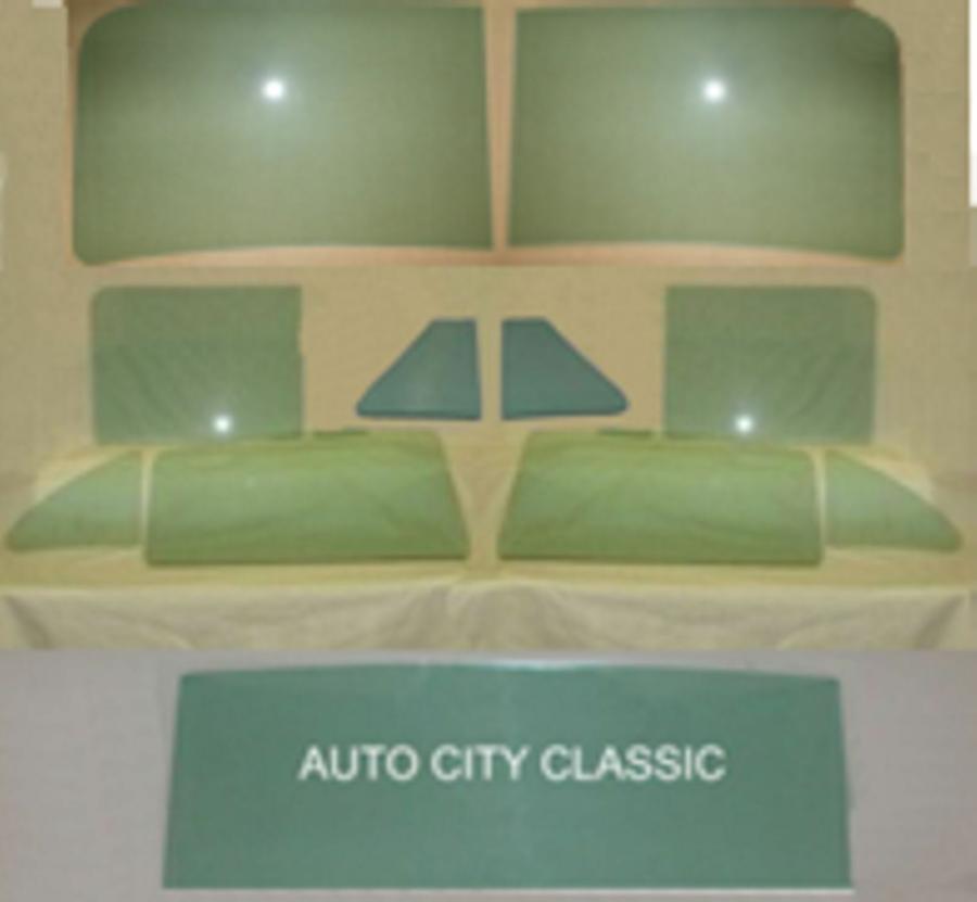 1949-1952 Chevrolet / Oldsmobile 4 Door Sedan Rear Stationary Vent Complete Glass Package CG-CO-49-52-4S-2P-STV