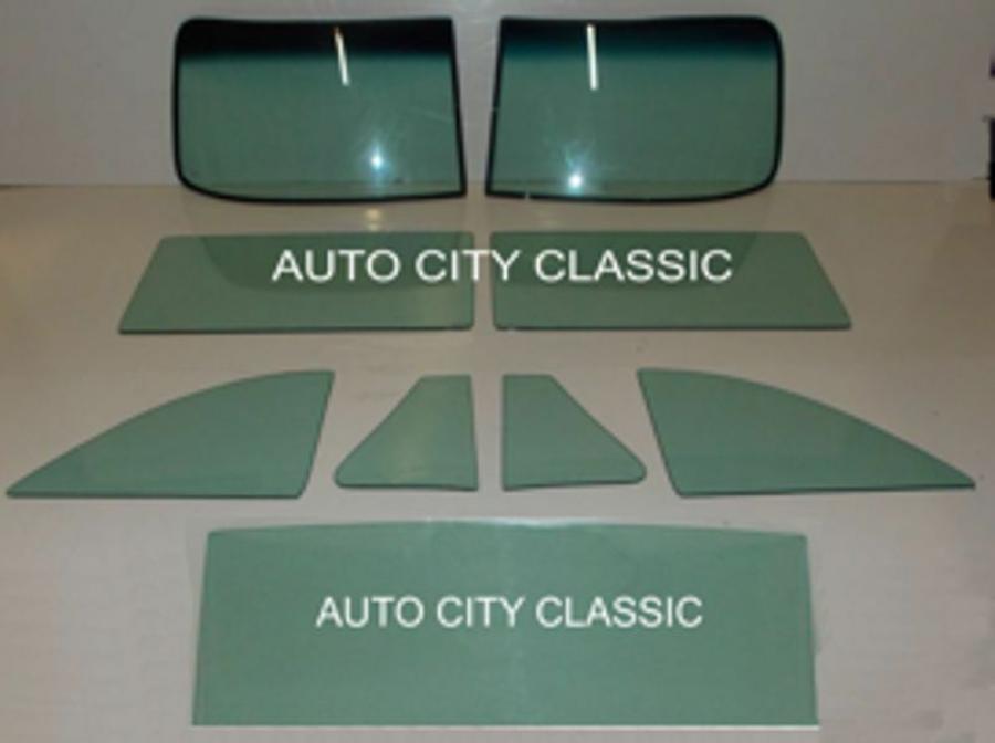1949-1951 Ford Business Coupe Complete Glass Package with Stationary Quarter CG-F-49-51-CP-BUS