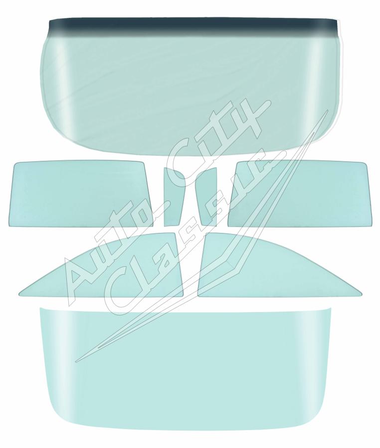 1959-1960 Buick / Chevrolet / Oldsmobile / Pontiac 2 Door Hardtop Complete Glass Package CGC-59-60-CHEV-2DR-HT