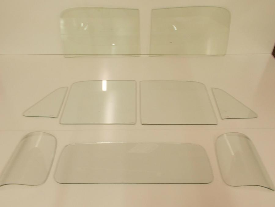 1951-1953 Chevrolet / GMC Pickup Complete Glass Package 2 Piece Windshield Curved Corners CGCP-51-53-PU-B