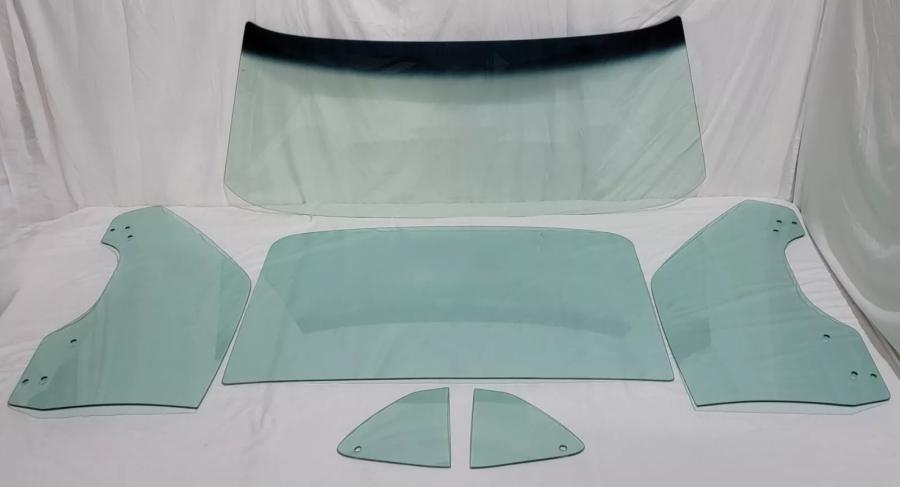 1969-1970 Ford Mustang 2 Door Hardtop Fastback Complete Glass Package (10/69-1970) CGF-69-70-MSTG-FB-BOLT