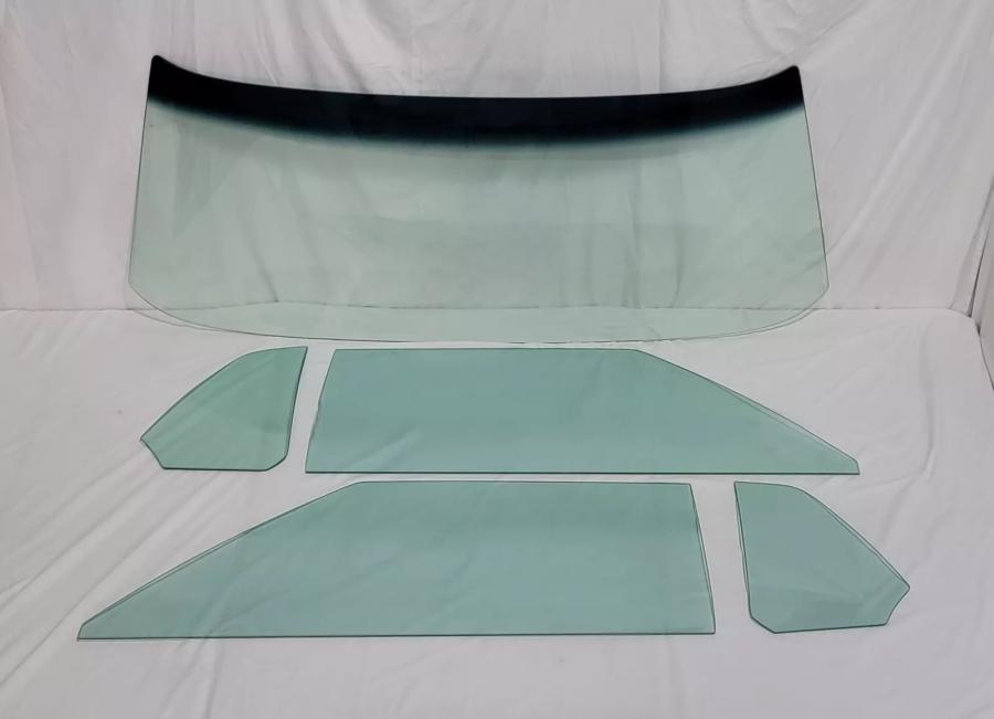 1969 Ford Mustang / Mercury Cougar Convertible Complete Glass Package (Jan-Oct) CGF-69-MSTG-CV-GLUE1