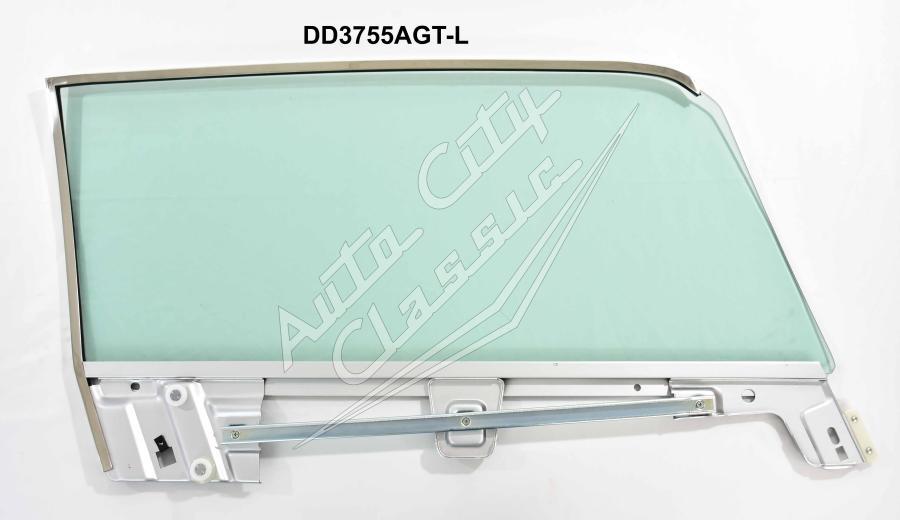 1967-1968 Ford Mustang / Mercury Cougar 2 Door Hardtop Left Assembled Door Glass D3756A
