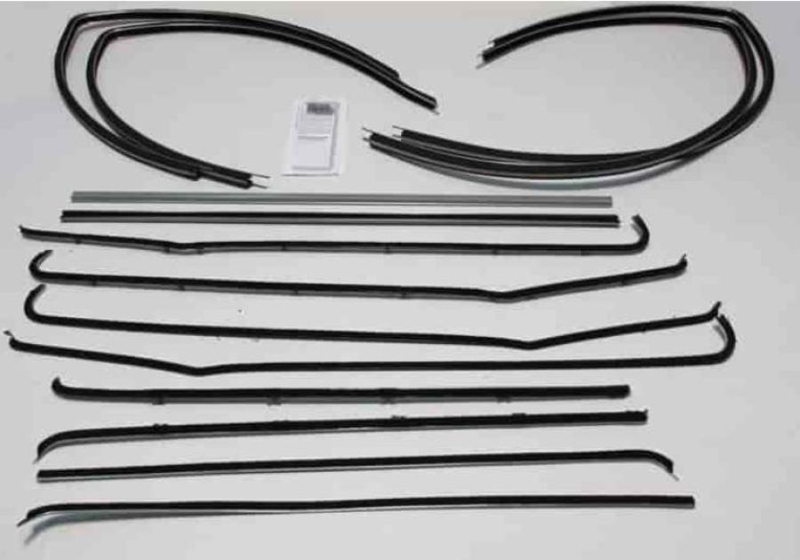 1955-1957 Chevrolet / Pontiac 2 Door Wagon Weatherstrip Fuzzy Kit FZ55572WAG-A