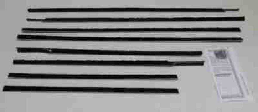 1959 GM 4 Door Hardtop Weatherstrip Fuzzy Kit RLG166A