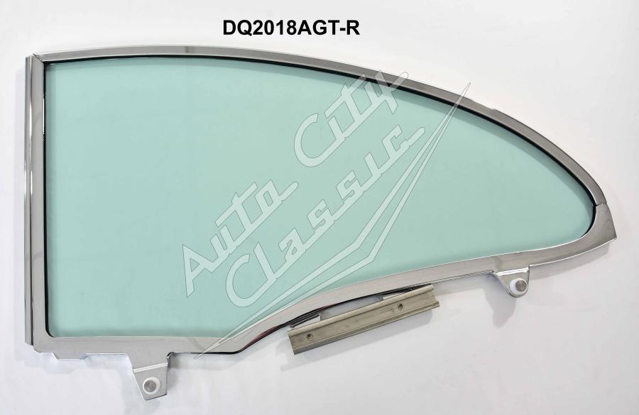 1955-1957 Chevrolet / Pontiac 2 Door Hardtop Assembled Quarter Glass Q2018TA