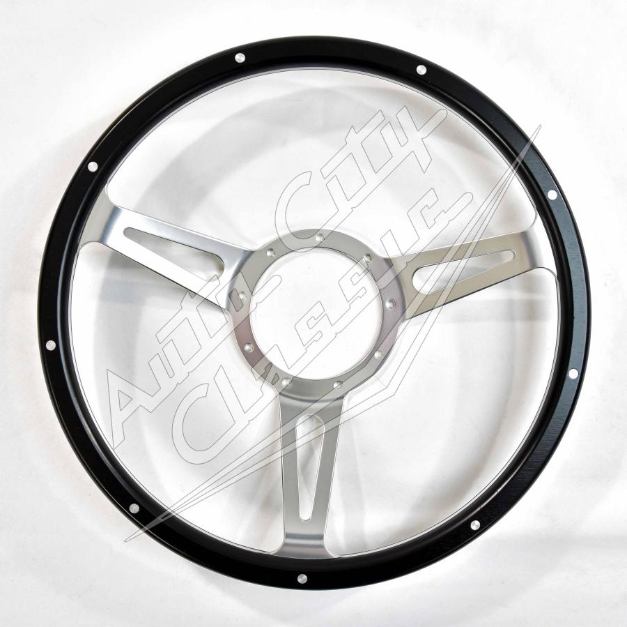 Black Woody Rivet GT Style Steering Wheel SC1430WB