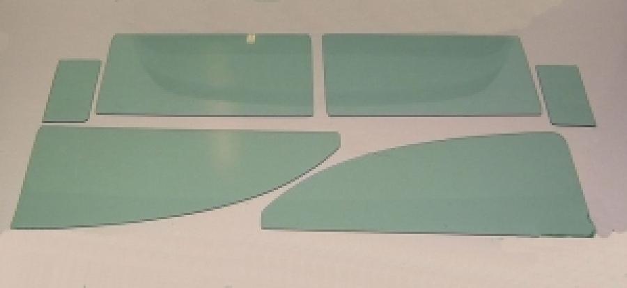 1955-1957 Chevrolet 6 Piece Side Glass Set 5557S2U