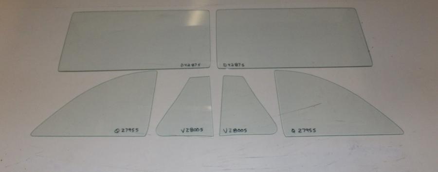 1949-1952 Chevrolet  / Oldsmobile / Pontiac 2 Door Coupe Side Glass Set 1027SS