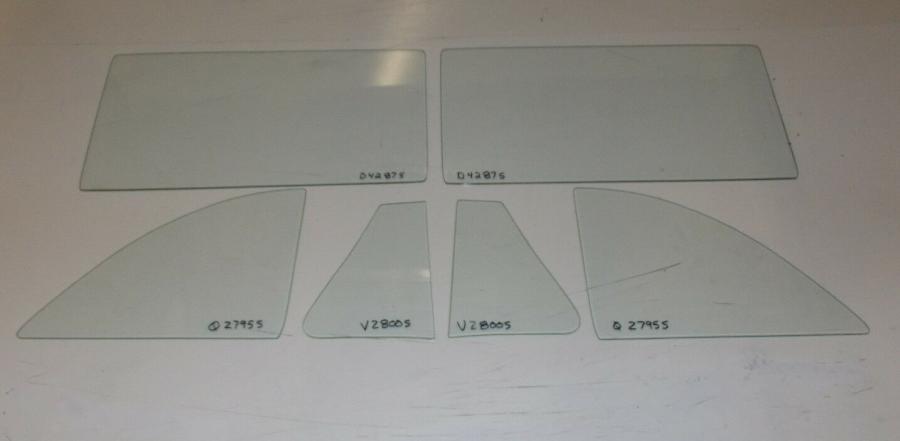 1948-1950 Packard Coupe Victoria Convertible Side Glass Set SS-PACK-48-50-CV