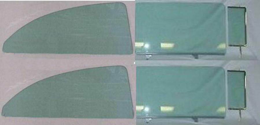 1955-1957 Chevrolet 2 Door Wagon 150 8 Piece Assembled Side Glass Set 5557AS150W8P