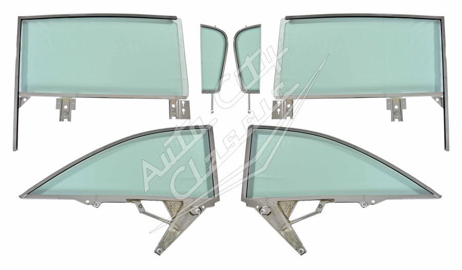 1959-1960 Buick / Chevrolet / Oldsmobile / Pontiac 2 Door Hardtop Assembled 6 Piece Side Set SSA-BCOP-59-60-2H-EX