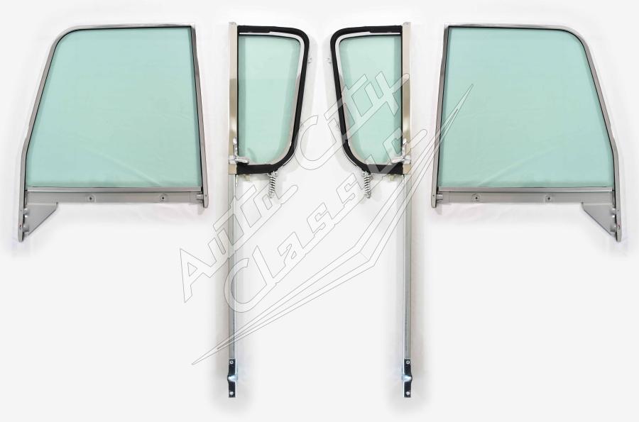 1955-1959 Chevrolet / GMC Cab and Panel Delivery Post Assembled Side Glass Set SSAP-CVY-55-59-PU