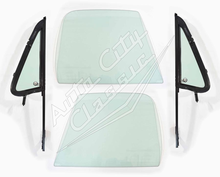 1981-1989 Chevrolet/ GMC Pickup, Suburban and Utility Post Assembled Side Glass Set SSAP-CVY-81-89-PU