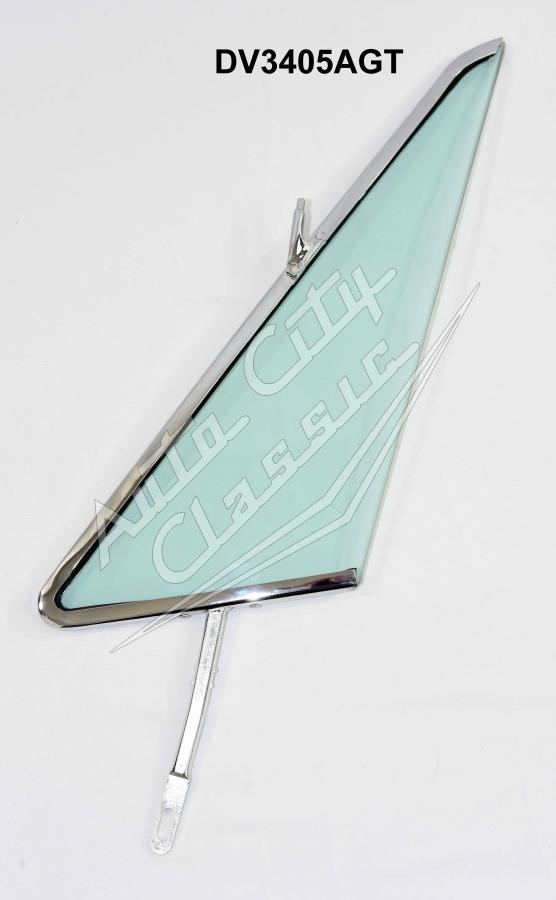1965-1968 Buick / Cadillac / Chevrolet / Oldsmobile / Pontiac Convertible and Hardtop Right Assembled Vent Glass V3405A