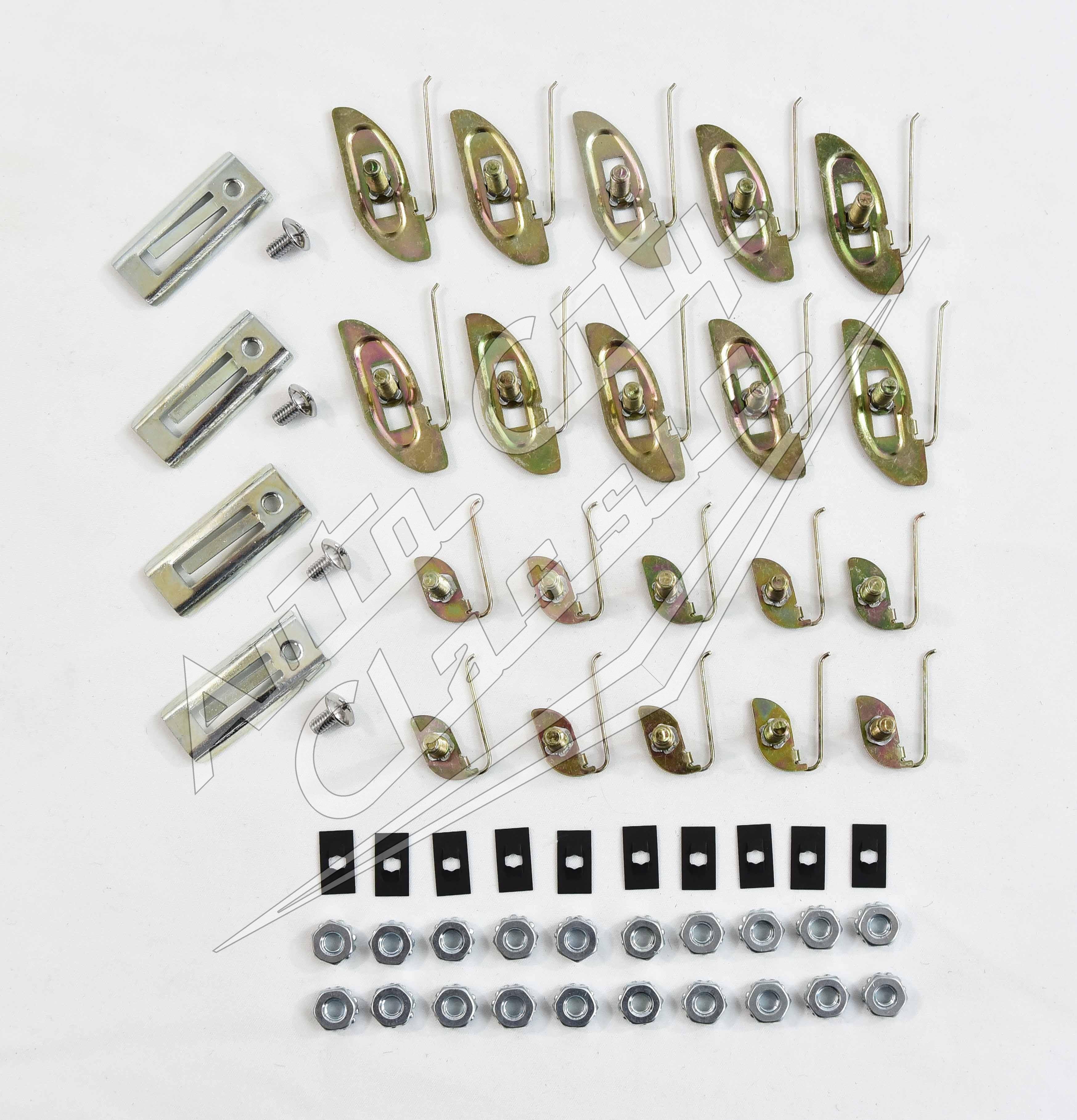 58 Chevrolet Biscayne 4 Door Sedan Side Molding Clip Set