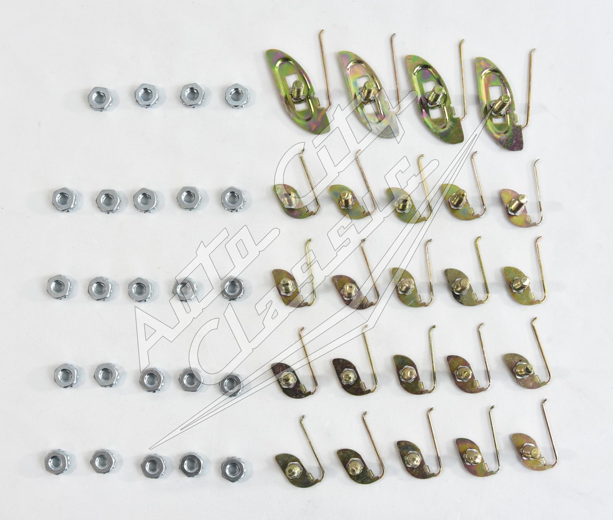 58 Chevrolet Biscayne 2 Door Sedan Side Molding Clip Set