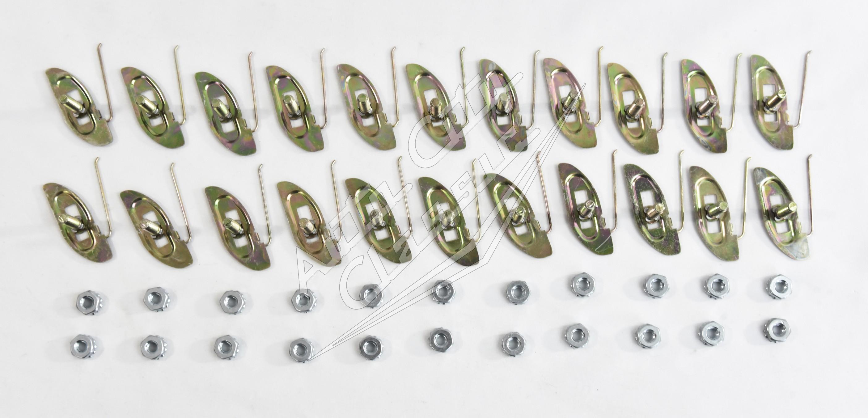 58 Chevrolet Biscayne 2 Door Sedan Side Molding Clip Set