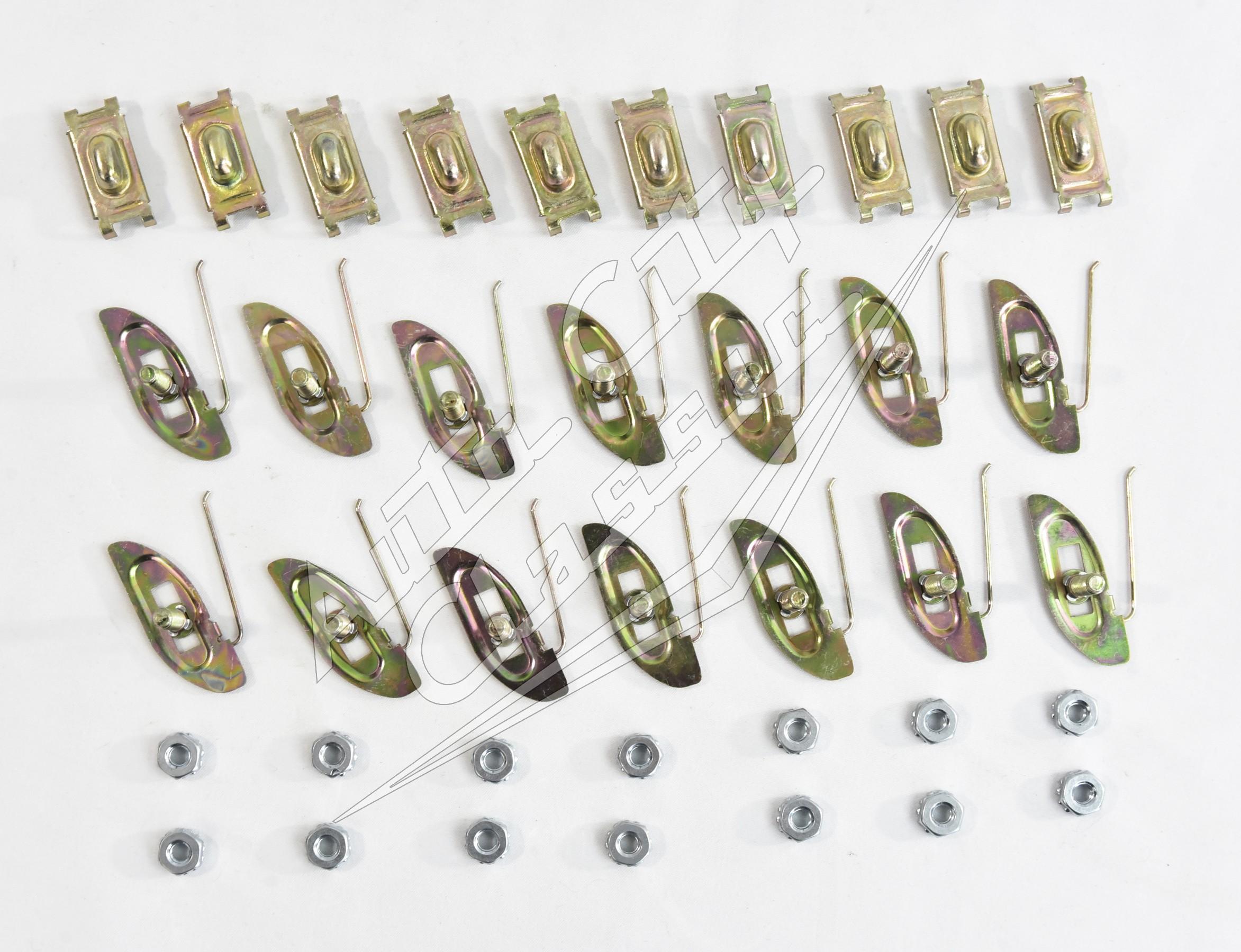58 Chevrolet Biscayne 2 Door Sedan Side Molding Clip Set
