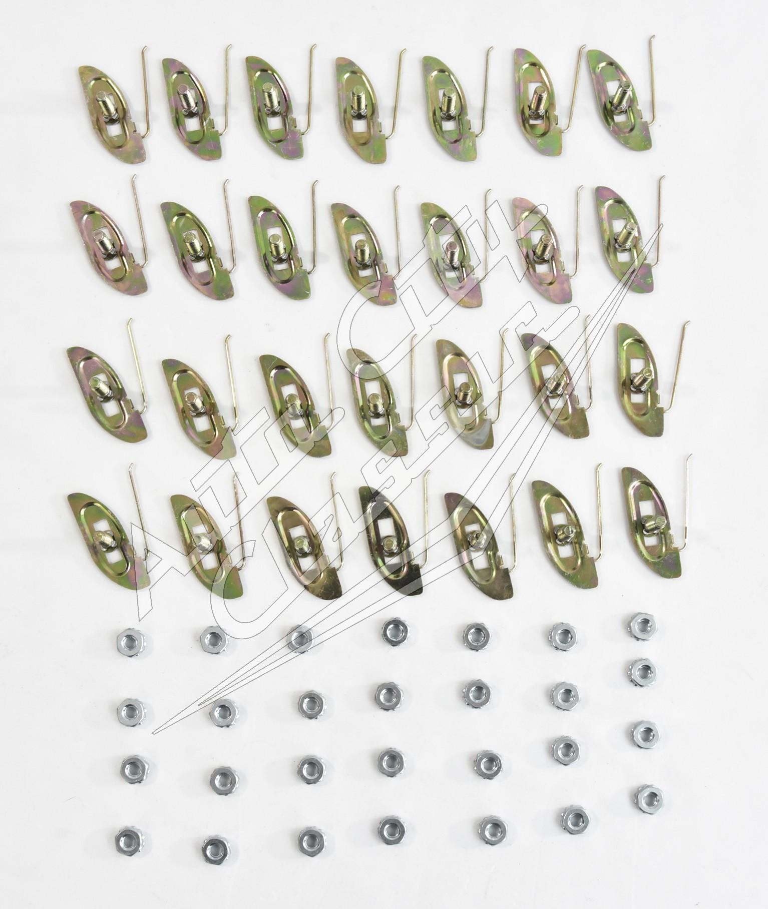 58 Chevrolet Biscayne 2 Door Sedan Side Molding Clip Set