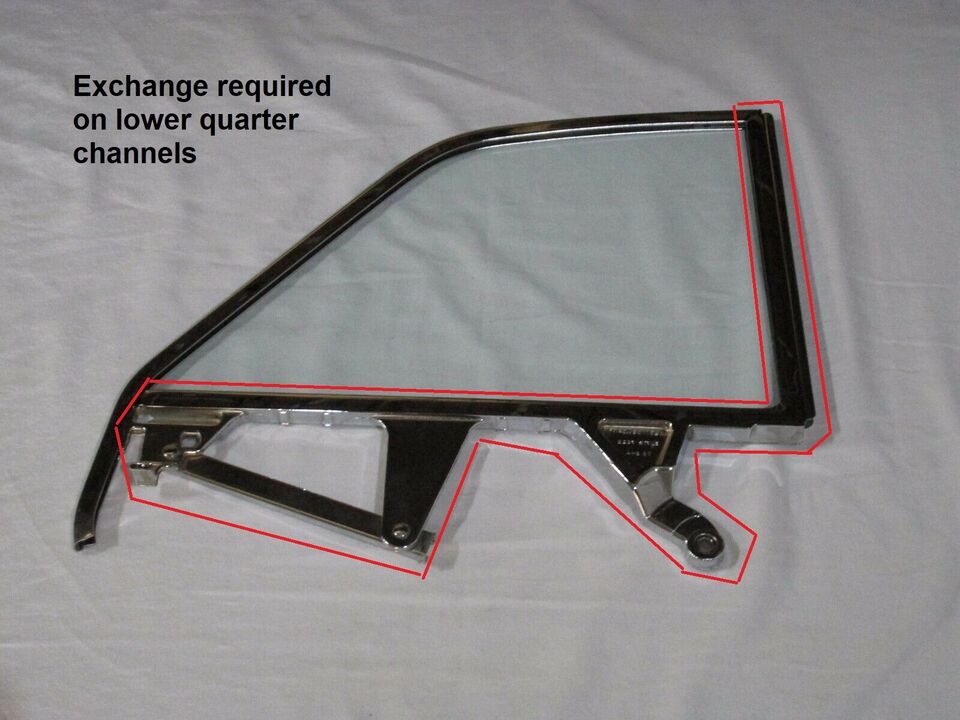 62 Buick / Chevrolet / Oldsmobile / Pontiac 2 Door Hardtop Complete Glass Package with Assembled Side Glass Set