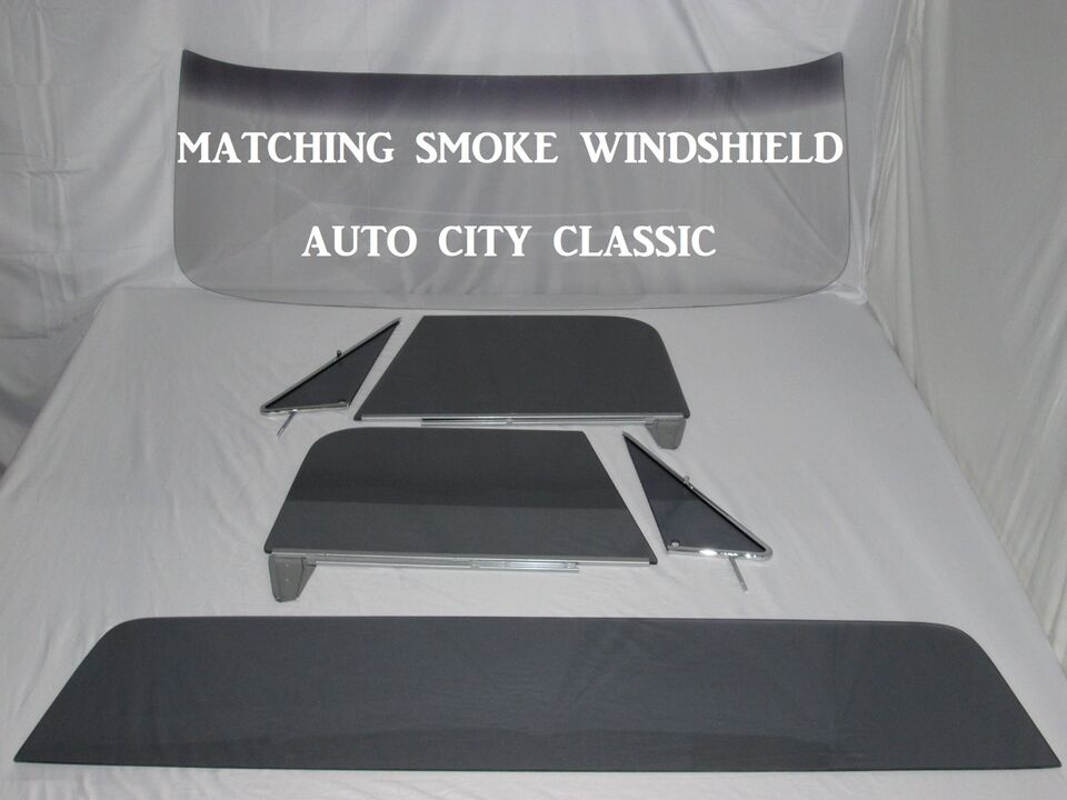 67-1972 Chevrolet / GMC Pickup Complete Flush Mount Glass Package Assembled Side Glass Set Large Back Glass CG-CVY-67-72-PU-B-NM-SSA