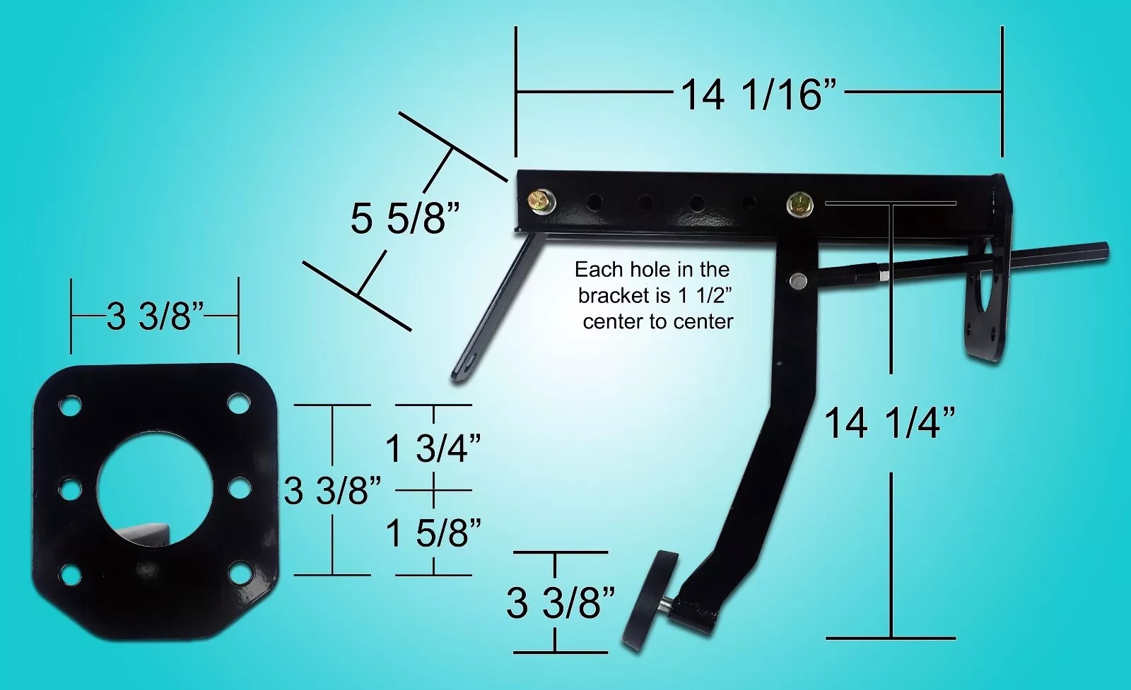 Universal Firewall Mount Power Brake Pedal PED-UNI-PWR