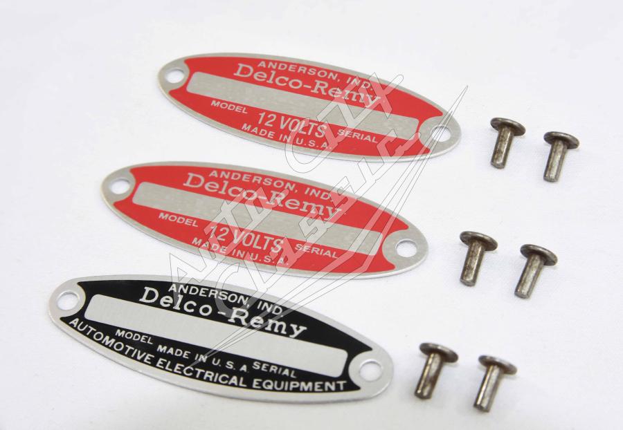 1958 Chevrolet Delco-Remy Detailing Tags