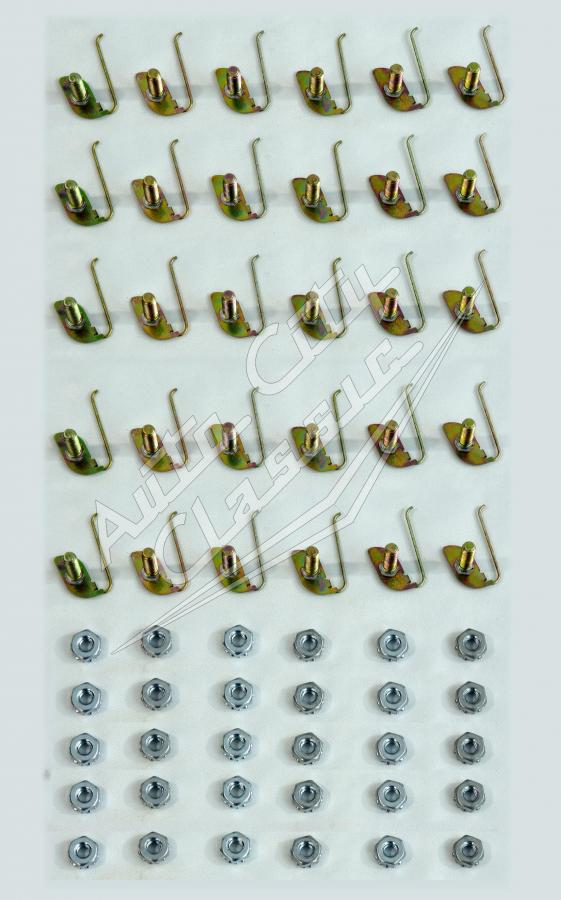 58 Chevrolet Del Ray 2 Door Sedan Side Molding Clip Set