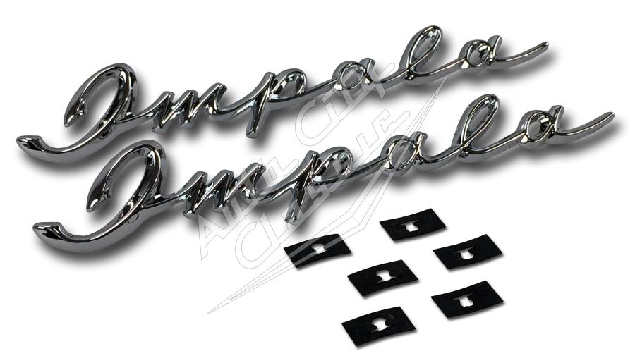 58 Chevrolet Impala Quarter Panel Script- Pair
