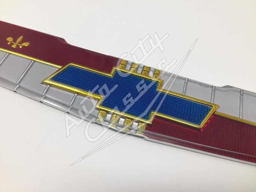 58 Chevrolet 6 Cylinder Passenger Cars Trunk Emblem Insert