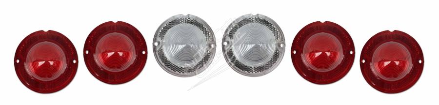 58 Chevrolet Impala Taillight Lens Set 