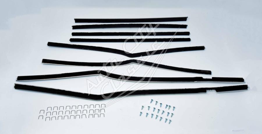 58 Chevrolet Bel Air 4 Door Sedan Window Weatherstrip Fuzzy Kit