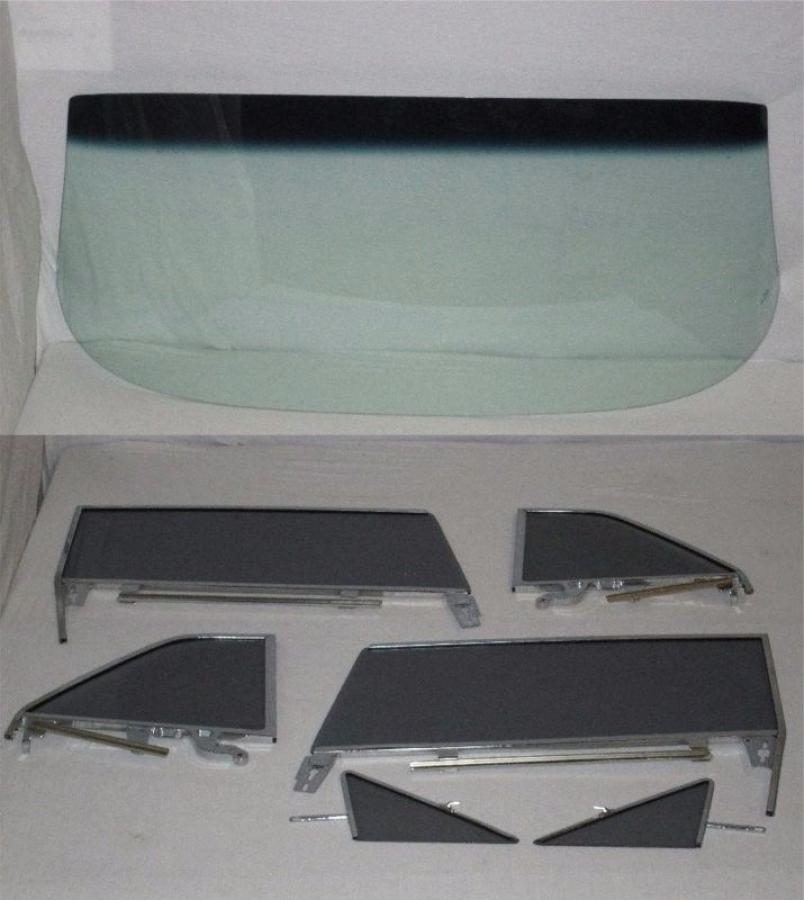 GREEN TINTED W/GREY SIDES