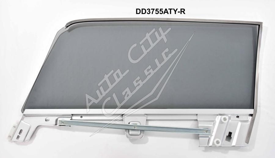 1967-1968 Ford Mustang / Mercury Cougar 2 Door Hardtop Right Assembled Door Glass D3755A